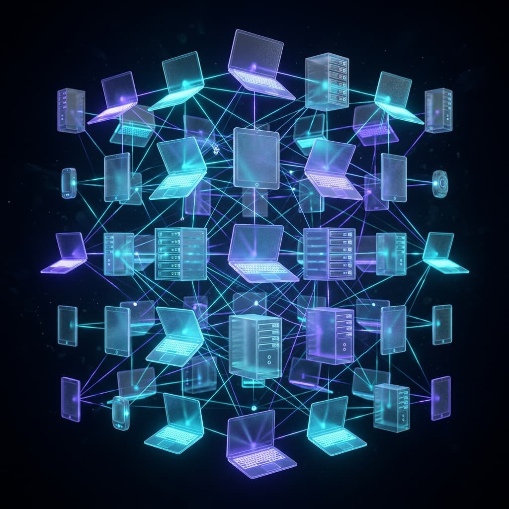 Illustration 3D — Hardware Fleet Management — Eliminate the 10-Minute Boot-Up Delay